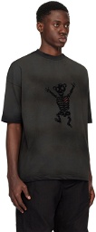 We11done Black Bolt Teddy T-Shirt