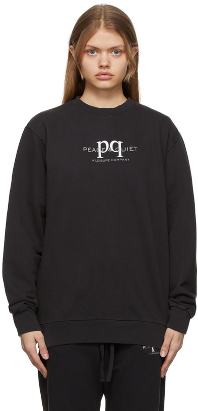Photo: Museum of Peace & Quiet Black Leisure Company Sweatshirt