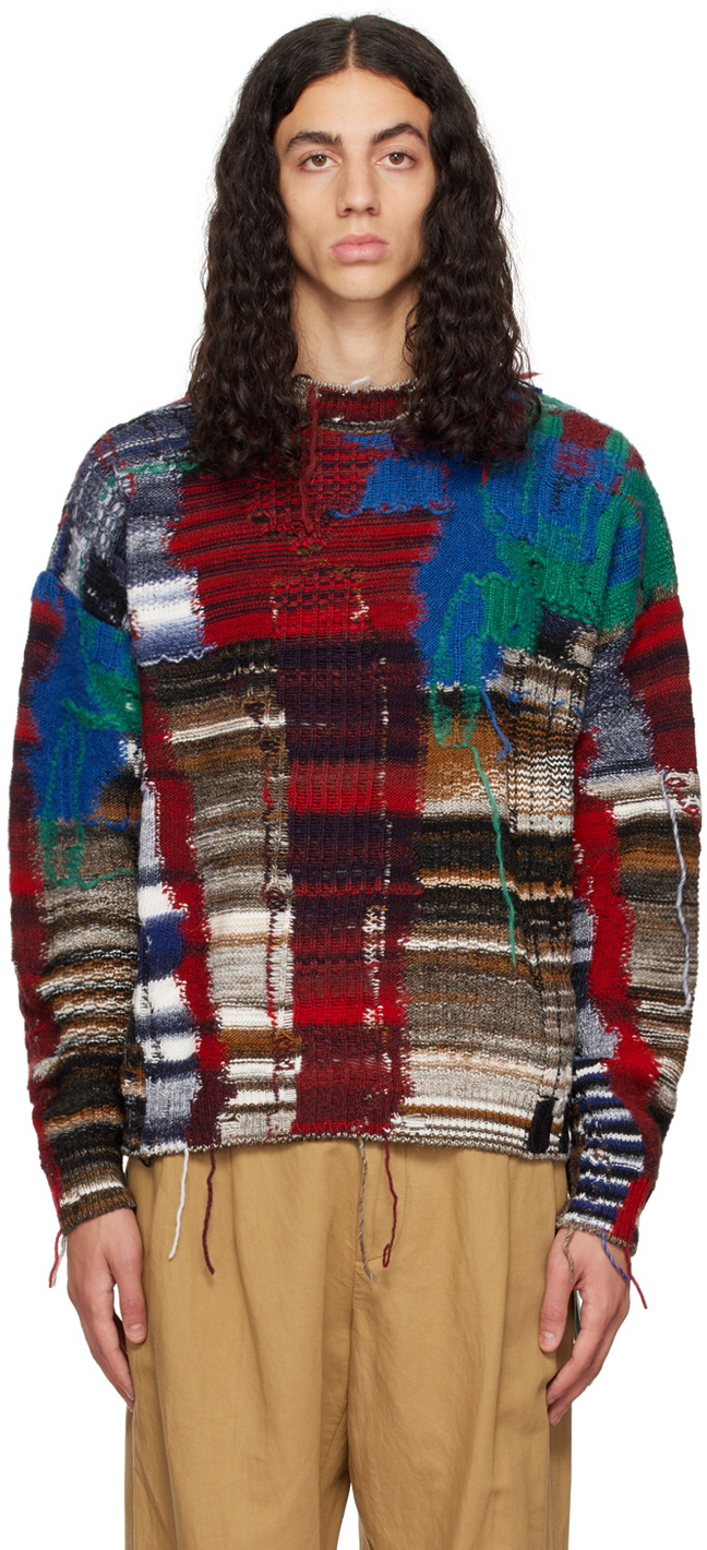 Off-White Multicolor Arrow Tab Chaos Sweater