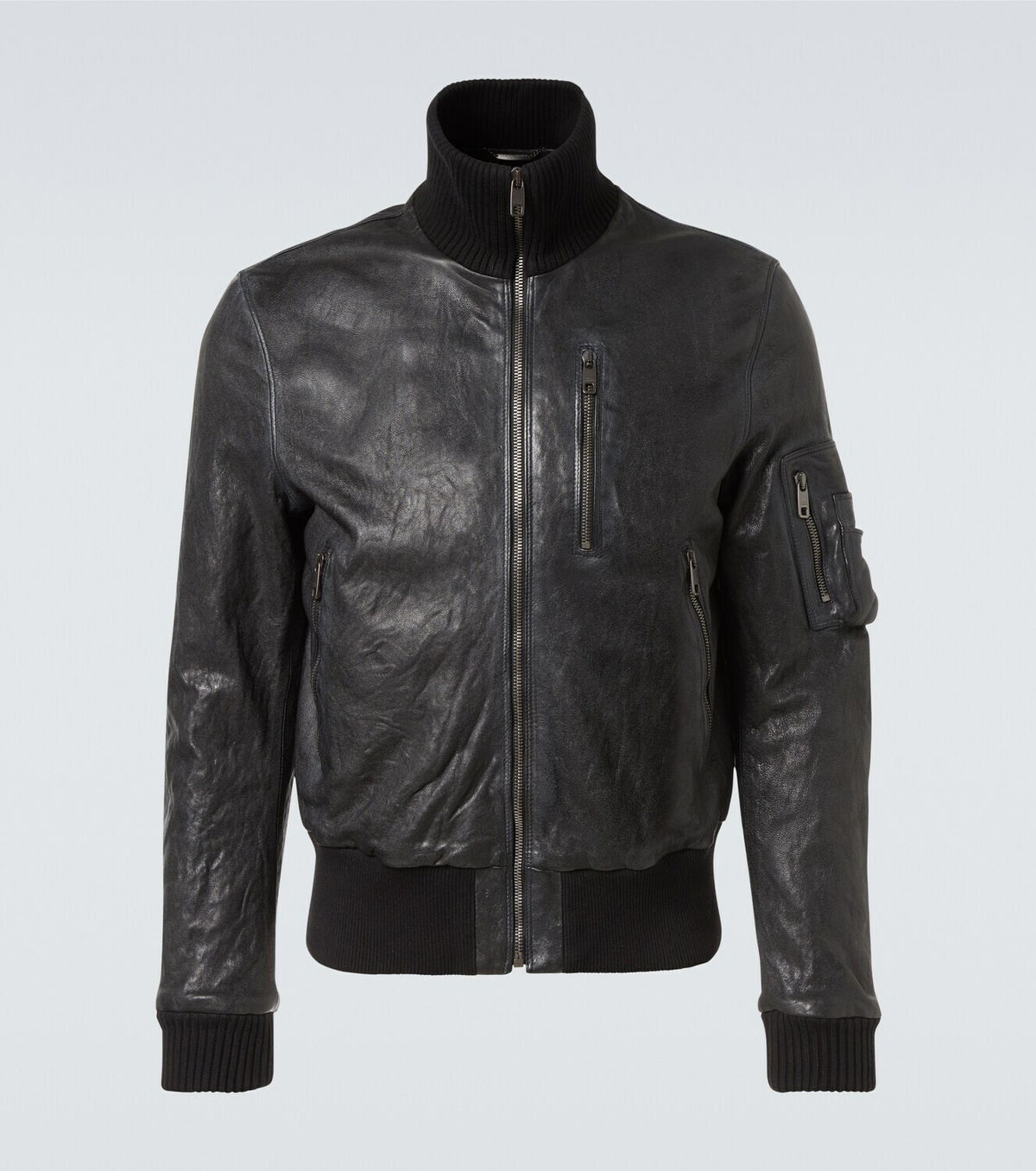 Dolce&Gabbana Leather bomber jacket