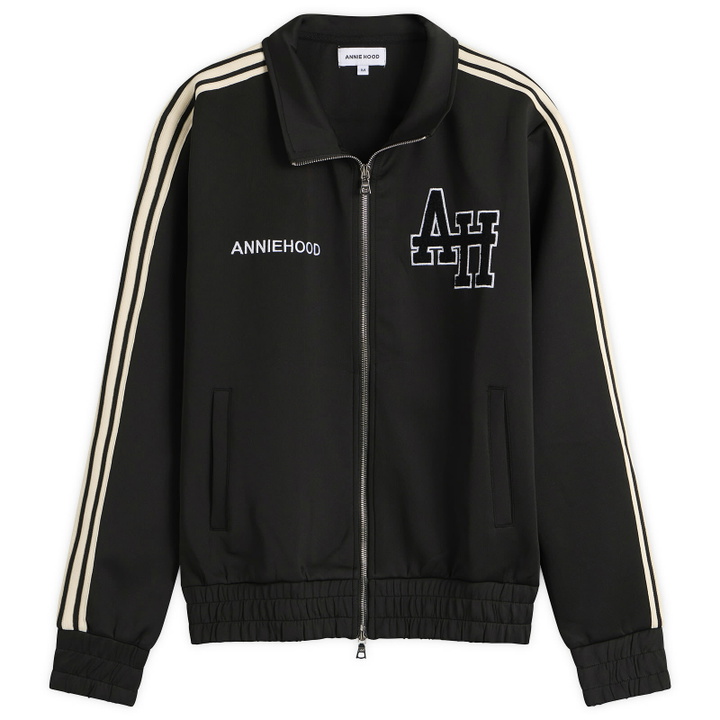 Photo: ANNIE HOOD Men's College Track Jacket in Black