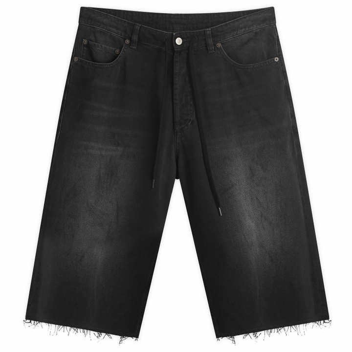 Photo: MM6 Maison Margiela Men's Bermuda Denim Shorts in Black