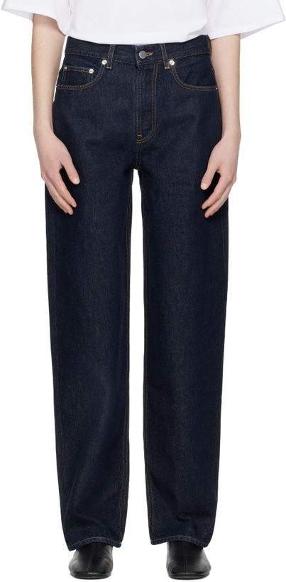 Photo: Loulou de Saison Navy Samur LDS Boyfriend Organic Denim Jeans