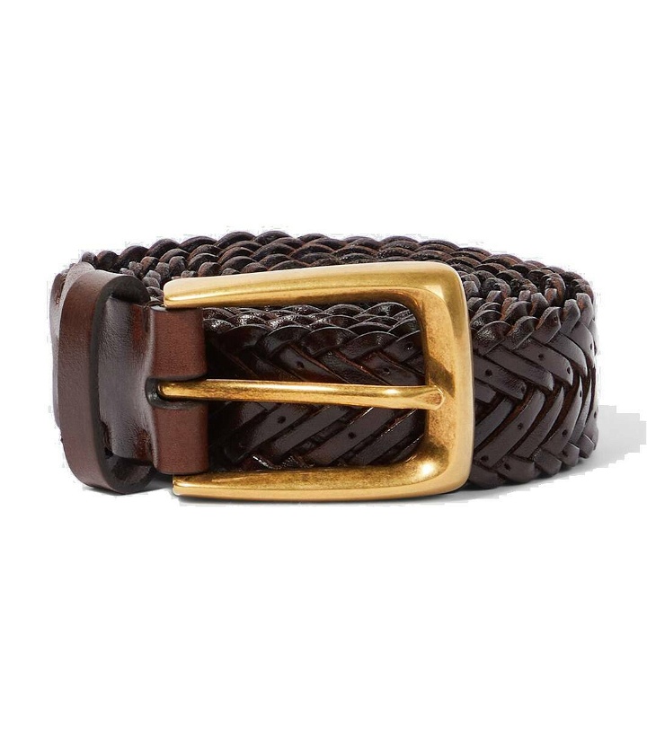 Photo: Brunello Cucinelli Braided leather belt