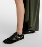 Coperni Leather-trimmed suede sneakers