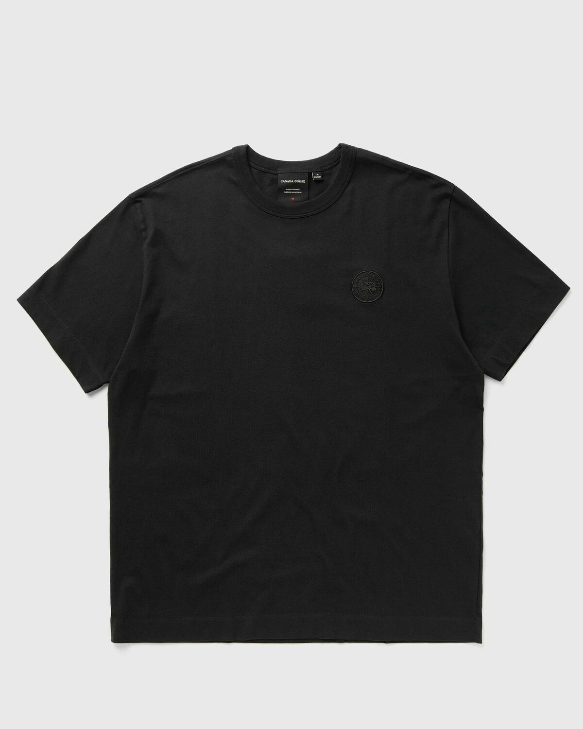 Canada Goose Gladstone T-Shirt Embroidered Disc Black Mens Shortsleefe