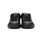 Moschino Black Leather Teddy Patches Sneakers