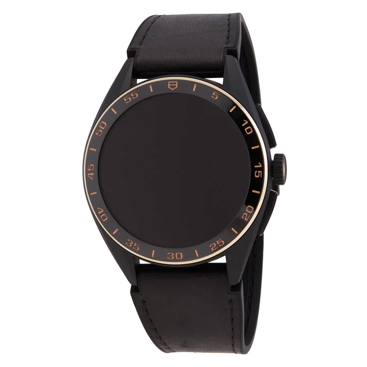Photo: Tag Heuer Connected Quartz Analog-Digital Black Dial Mens Smart Watch SBR8A83.BT6302
