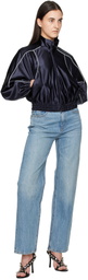 alexanderwang.t Navy Deconstructed Track Jacket