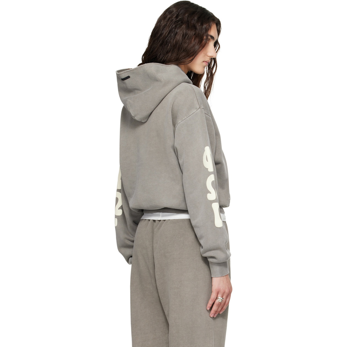 Fear of God ESSENTIALS Gray 90s Fleece Hoodie