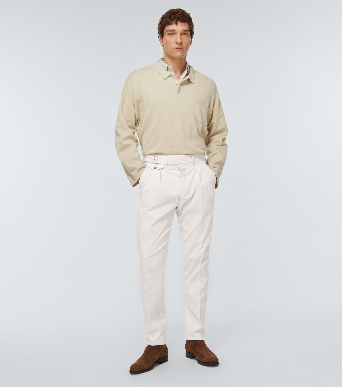 regenerative organic cotton pleated pants – VINCENT JAMES