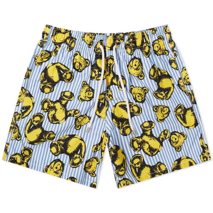 Photo: Palm Angels x Vilebrequin Bear Print Swimshorts