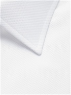Emma Willis - Marcella Piqué-Panelled Cotton-Poplin Shirt - White