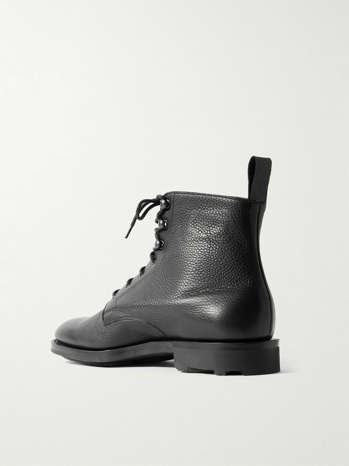Edward Green - Ardmore Full-Grain Leather Derby Boots - Black