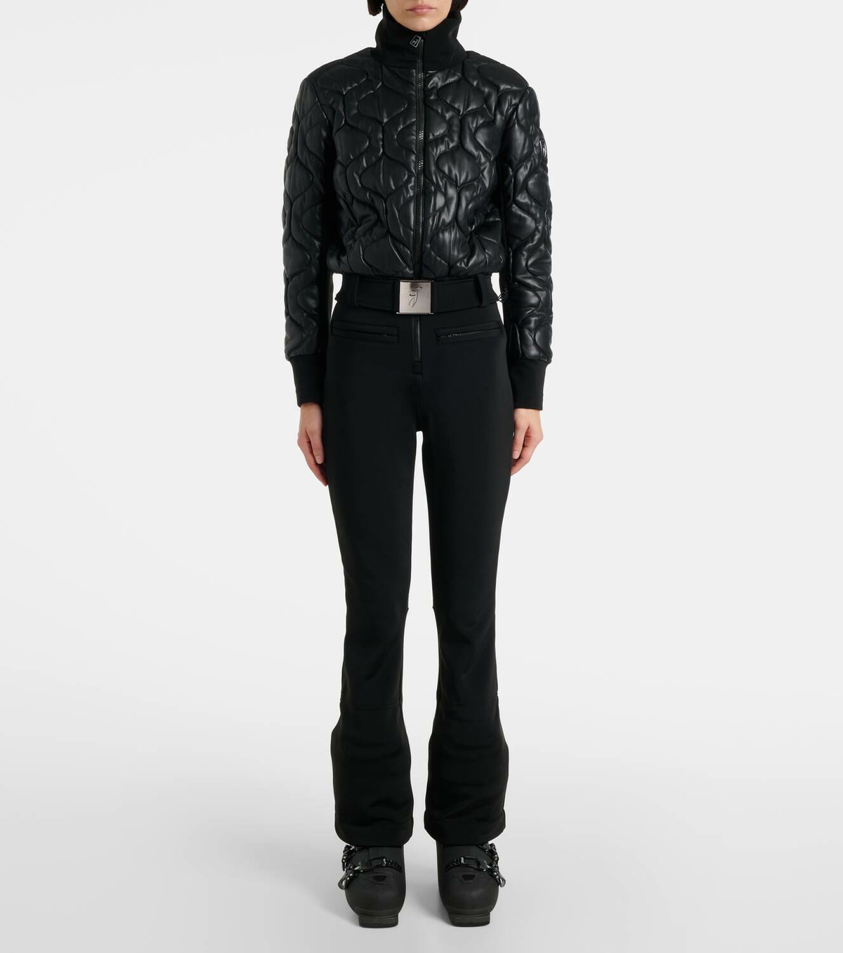 Toni Sailer Conni Special quilted faux leather ski suit