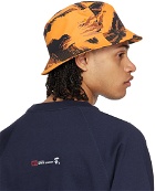 BAPE Black & Orange Tiger Camo Bucket Hat