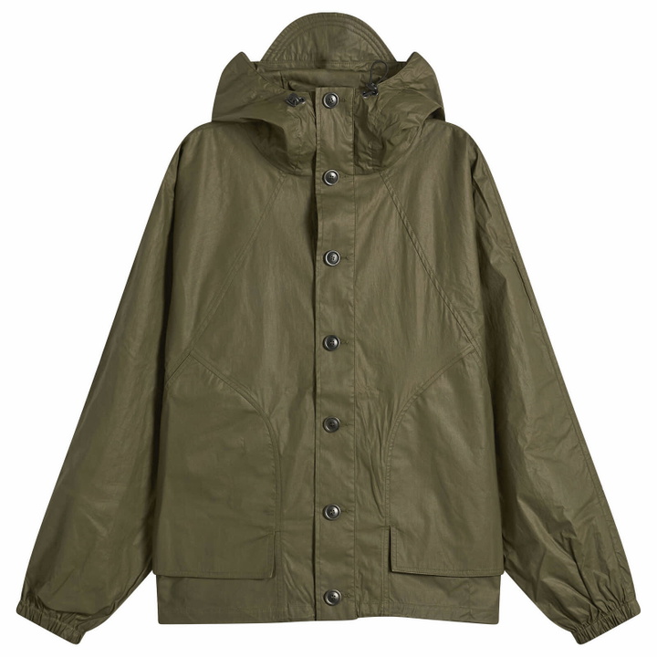 Photo: YMC Men's Coated Cotton Bonehead Jacket in Dark Green