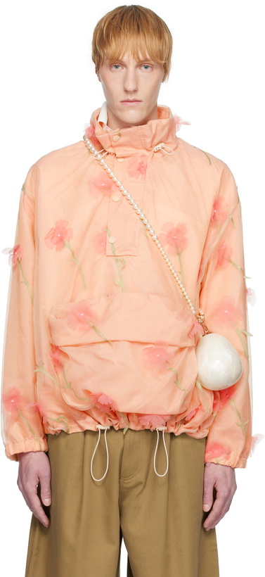 Photo: Simone Rocha Pink Carnation Organza Cagoule Jacket