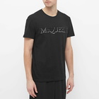 Alexander McQueen Men's Logo T-Shirt in Blck&Mlt