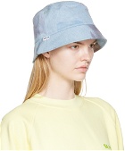 Sunnei Blue Denim Bucket Hat