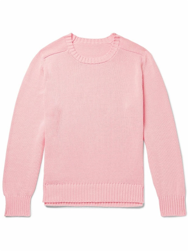 Photo: Anderson & Sheppard - Cotton Sweater - Pink