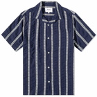 Wax London Men's Didcot Leno Vacation Shirt in Navy