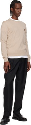 Maison Kitsuné Beige Fox Head Merino Regular Sweater