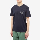 C.P. Company Men's Metropolis Box Logo T-Shirt in Total Eclipse