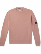 C.P. Company - Logo-Appliquéd Brushed Cotton-Jersey Sweatshirt - Pink