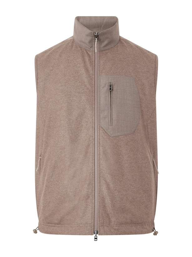 Photo: SEASE - Explorer Reversible Padded Cashmere and Wool Gilet - Brown
