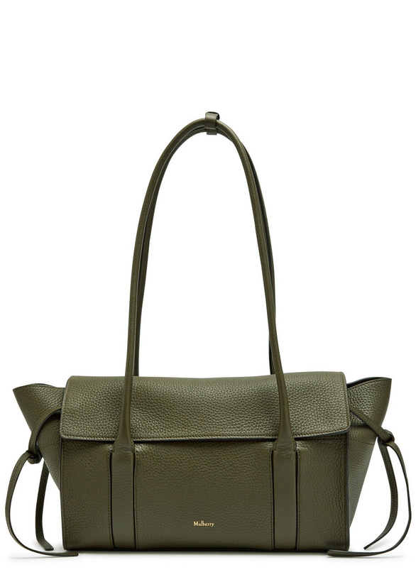 Photo: Mulberry Small Soft Bayswater Grained Leather Shoulder bag - Green - One Size
