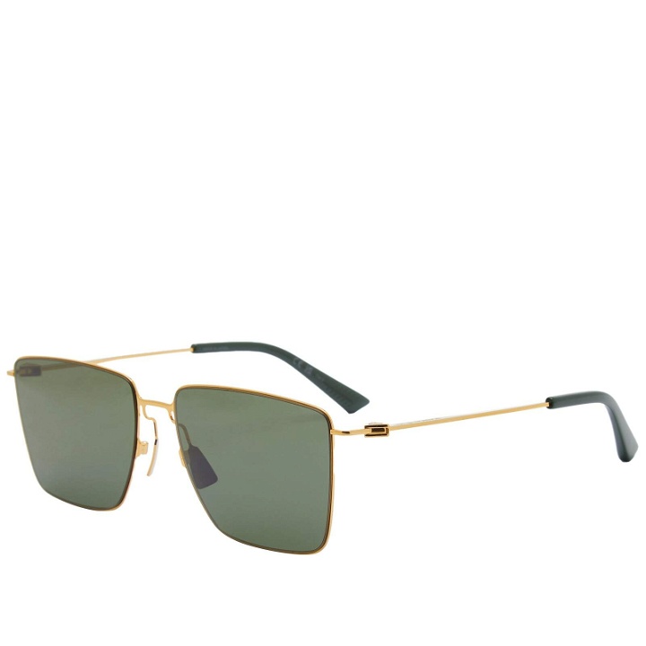 Photo: Bottega Veneta Eyewear Men's BV1267S Sunglasses in Gold/Green