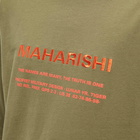 Maharishi Men's Long Sleeve MILTYPE Logo T-Shirt in Olive