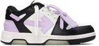 Off-White Kids Black & Purple Out Of Office Sneakers