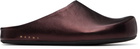 Marni Brown Fussbett Sabot Slip-On Loafers