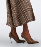 Simkhai Burke draped plaid midi dress