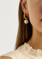 Timeless Pearly Pearl 24kt Gold-plated Hoop Earrings - One Size