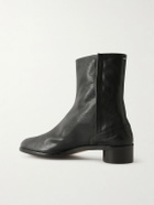 Maison Margiela - Tabi Split-Toe Textured-Leather Ankle Boots - Black