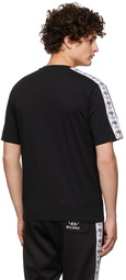 Moschino Black Double Question Mark Trim T-Shirt