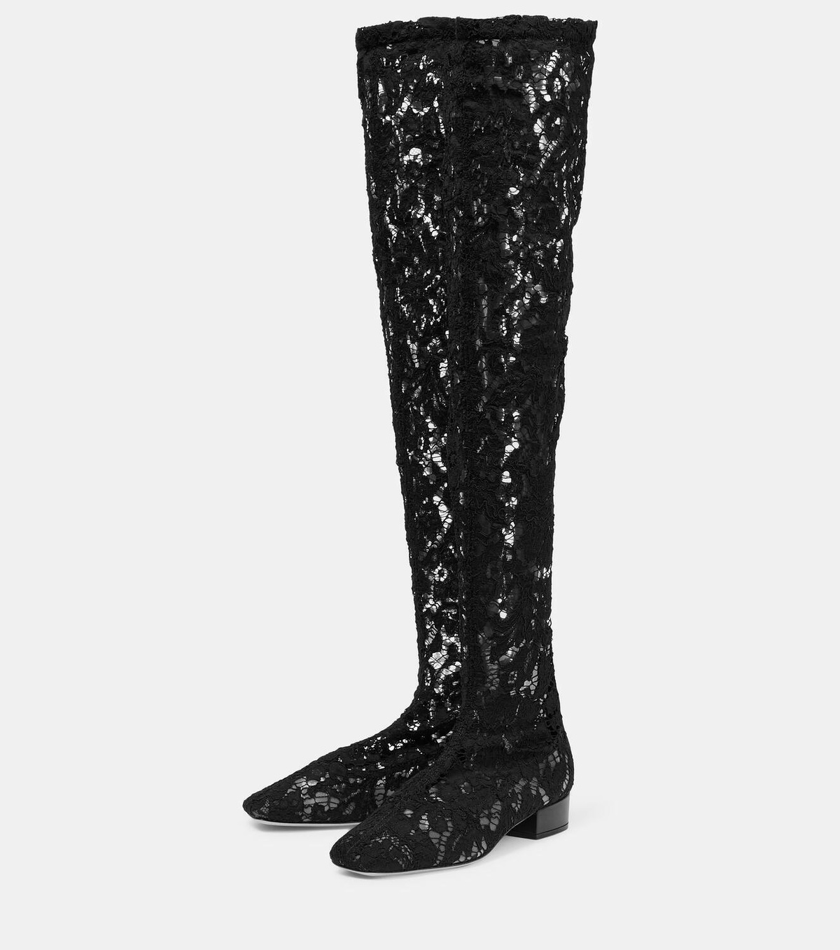 Valentino Garavani Lace over-the-knee boots