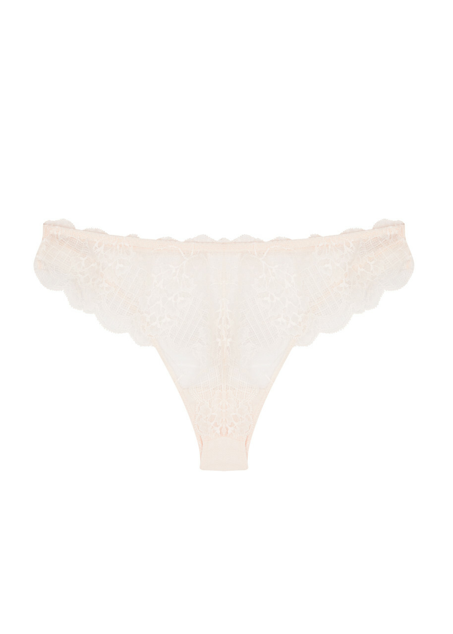 Simone PÉRÈLE Reve Lace Thong Light Pink