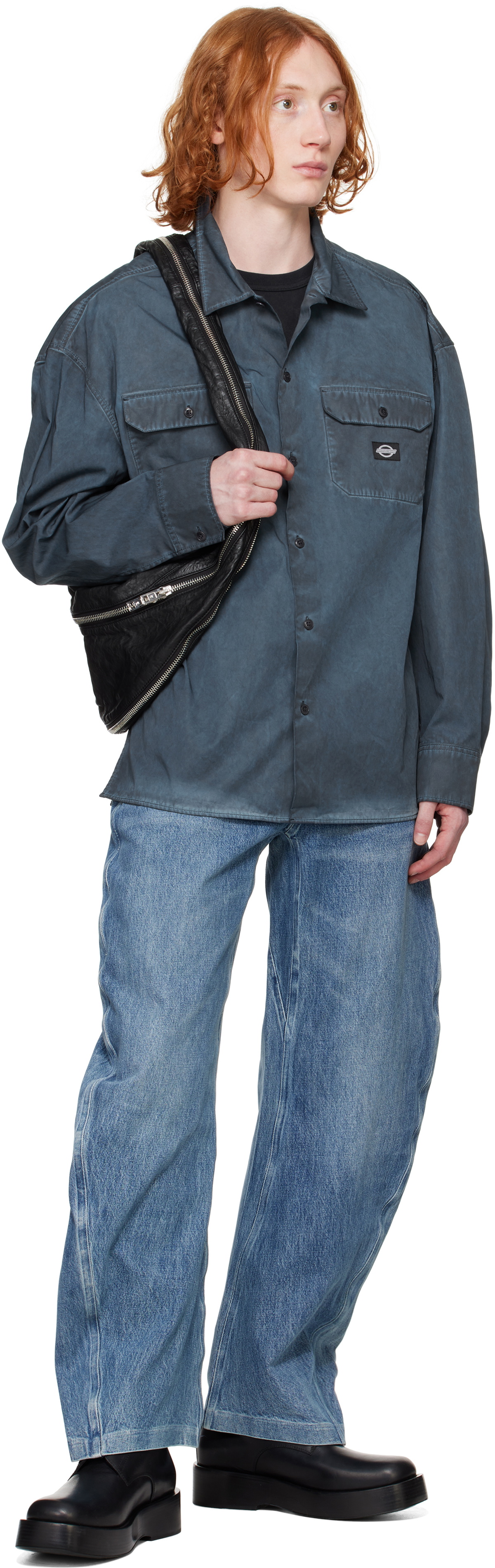 Alexander Wang Blue Rounded Jeans
