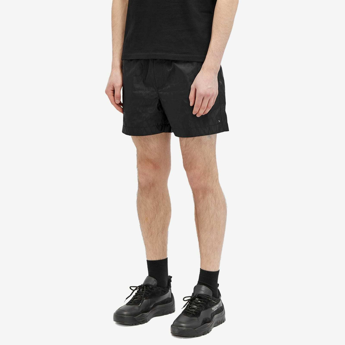 Valentino Men's Icon Logo Swim Shorts in Black