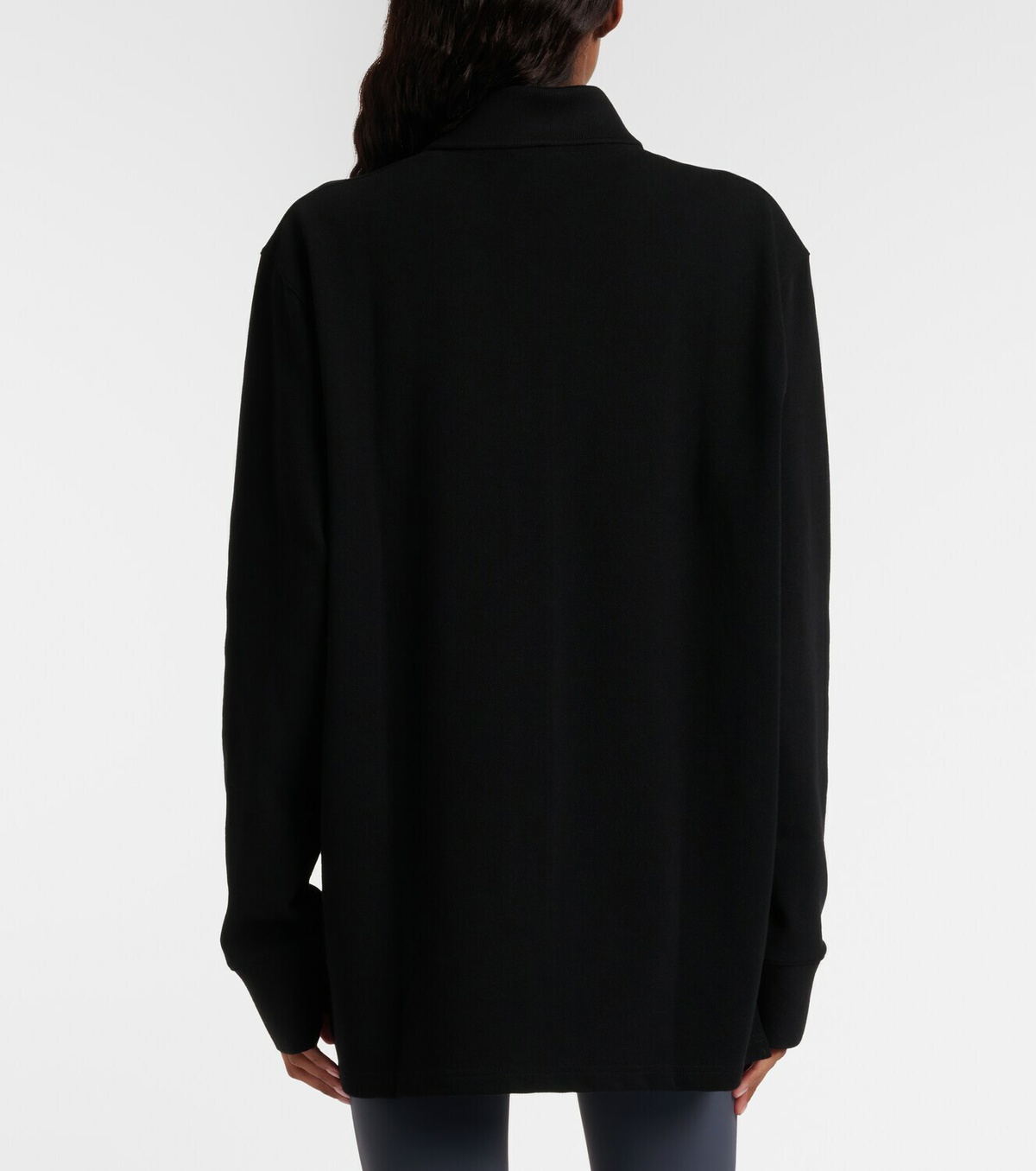 Courrèges Cotton jersey polo sweater