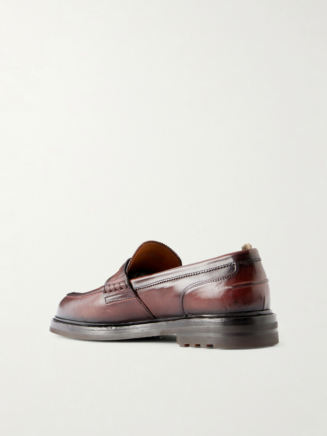 Officine Creative - Sax Flexi 001 Leather Loafers - Burgundy