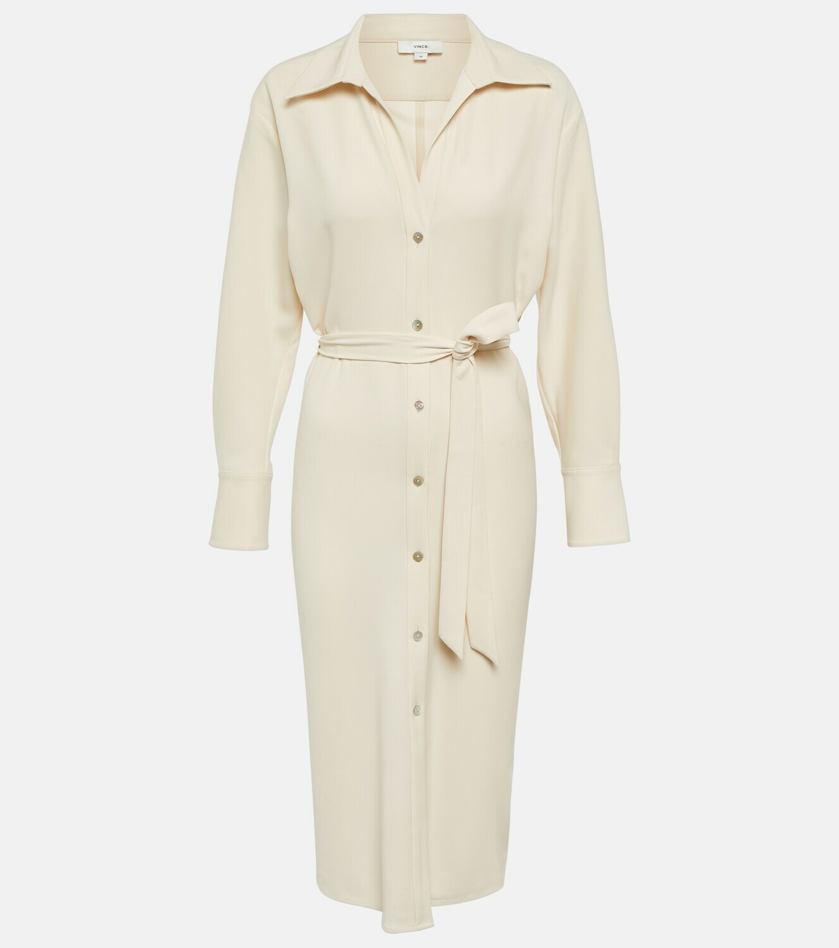 Vince Belted midi shirt dress