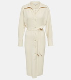 Vince Belted midi shirt dress
