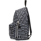 Eastpak Black and White Branded Padded Pakr Backpack