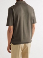 De Petrillo - Cotton-Jersey Polo Shirt - Brown