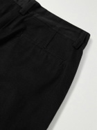 AGOLDE - Slater Straight-Leg Pleated Cotton-Twill Trousers - Black